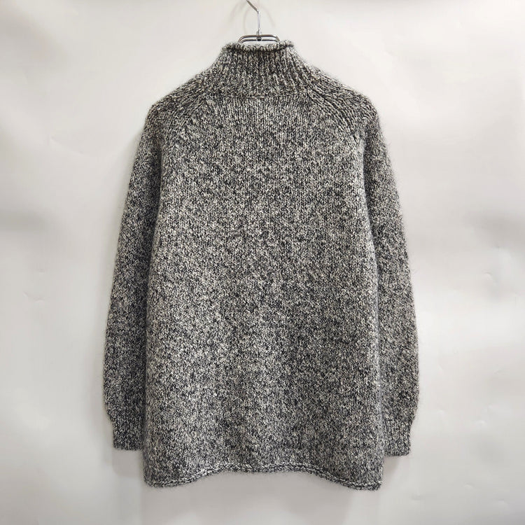 COOHEM / SILK MOHAIR MELANGE KNIT PULLOVER