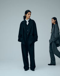 KANEMASA PHIL 36G Wool Stripe Double Jacket