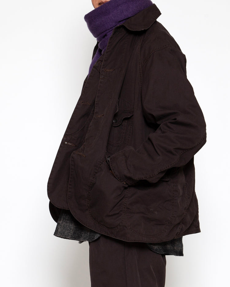 THE CORONA UTILITY CJ001 - CORONA・GAME JACKET / Chocolate Brown w/ Bio-wash CJ001-26-06-M