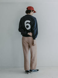 MEYAME NO.6 EMBROIDELY SWEAT (BRUSHED LINING) NAVY