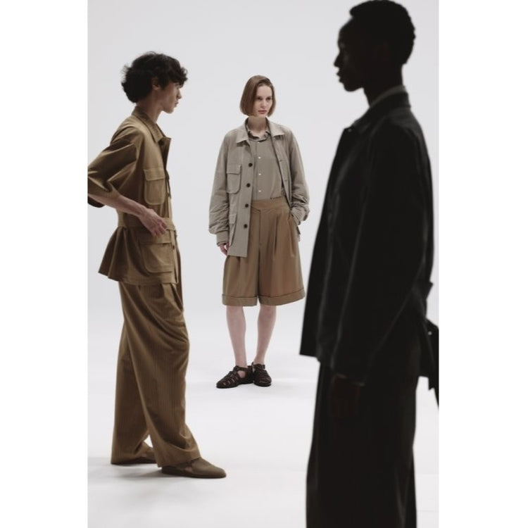 KANEMASA PHIL 46G SOLARO Gurkha Shorts CHARCOAL BLACK