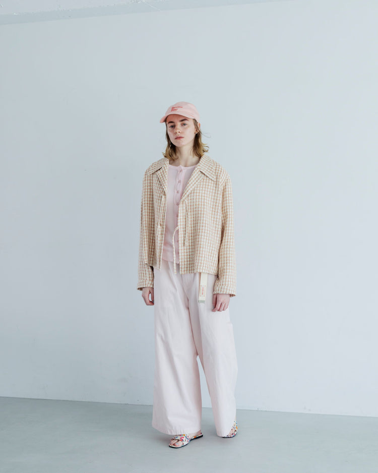 MEYAME   SOFT RIB SIDE STITCH CARDIGAN MEY-2335 LIGHT PINK