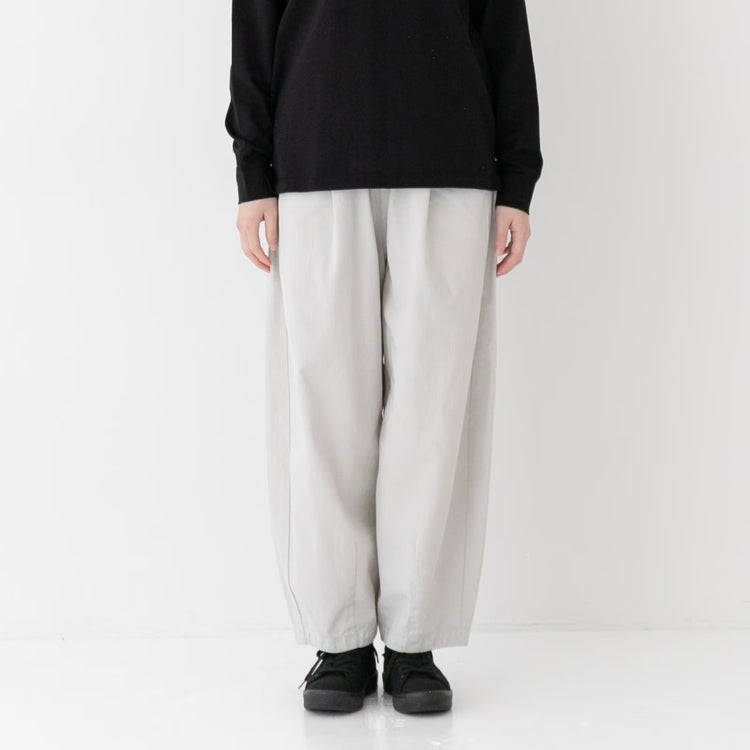 RINEN  60/2強撚ギャバ オーバルパンツ R49613 10クロ