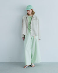 MEYAME   SOFT RIB SIDE STITCH CARDIGAN MEY-2335 CREAM