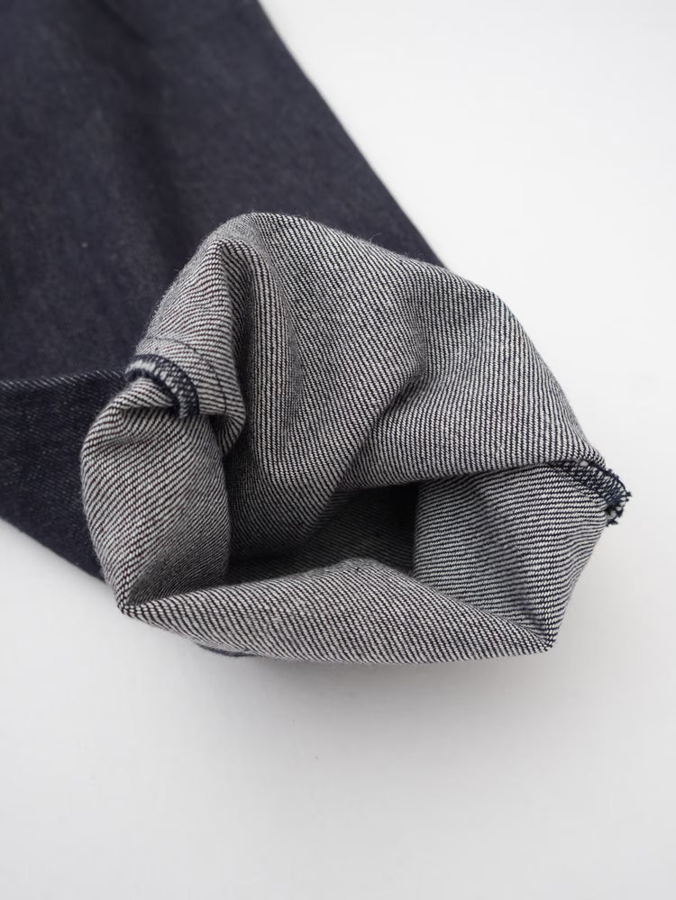RINEN 10oz Knot Indigo Denim Tapered Pants R47709 05 Navy