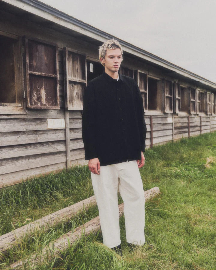 THE DAY BRUSHED COTTON SHIRT BLACK