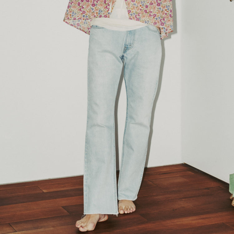 MEYAME / EVERYDAY FLARE DENIM （LIGHT BLUE）