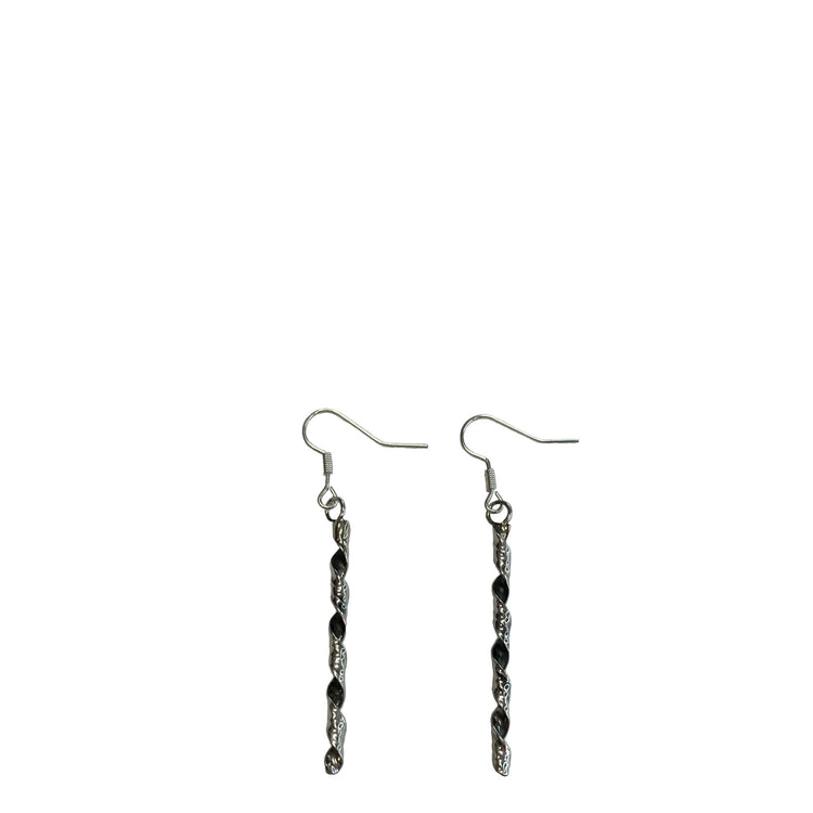 FIRST AMERICAN TRADERS / Sterling Silver Twist Stick Earrings MA