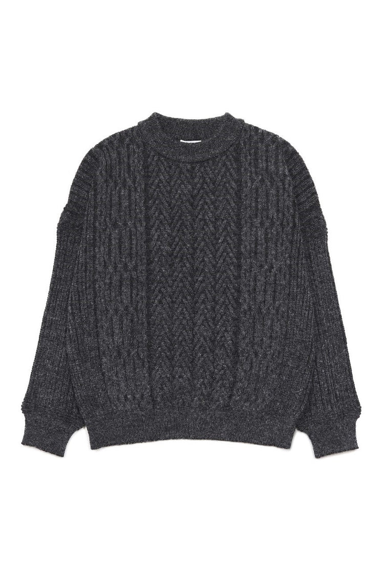 YASHIKI Sekkei mohair Knit (Snowscape) BLACK YSK-25AW-KN11