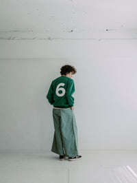 MEYAME NO.6 EMBROIDELY SWEAT (BRUSHED LINING) GREEN