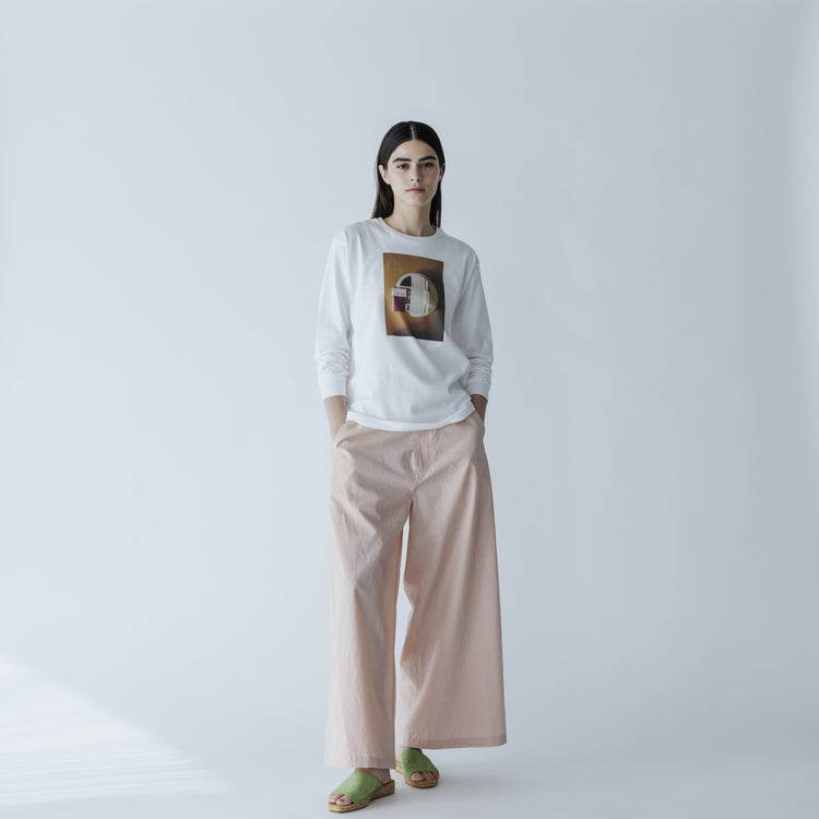 MEYAME / SIDE LINE WIDE PANTS (CHINO) PINK