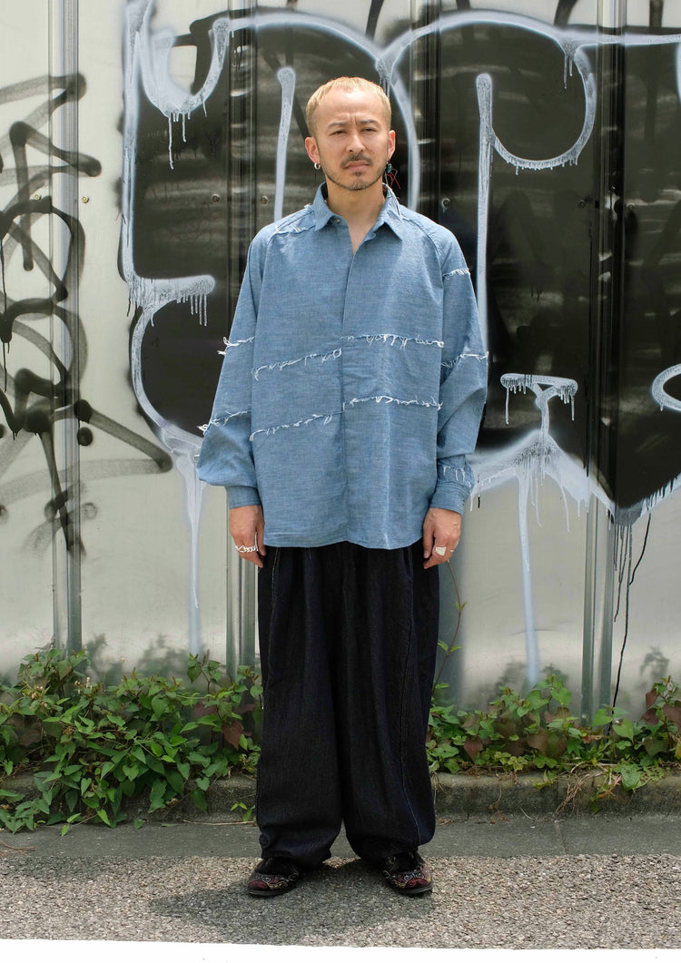 roundabout   Denim Big Balloon Pants RA26AW-PT01 indigo blue