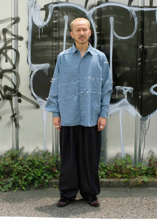 roundabout   Denim Big Balloon Pants RA26AW-PT01 indigo blue