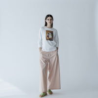 MEYAME / SIDE LINE WIDE PANTS (CHINO) BLACK