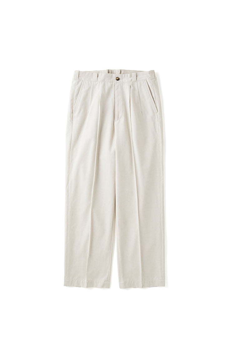 OLD JOE BRAND FRONT TUCK ARMY TROUSER NATURAL