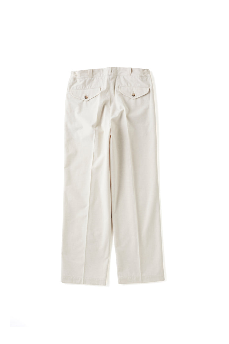 OLD JOE BRAND FRONT TUCK ARMY TROUSER NATURAL