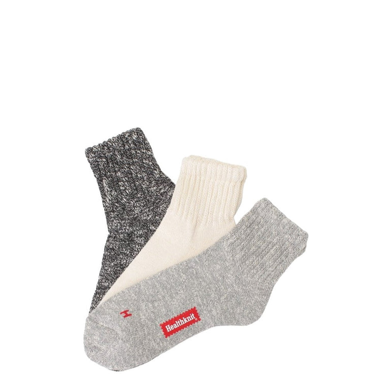 Healthknit / SLAB H MARK QUARTER 3P SOX