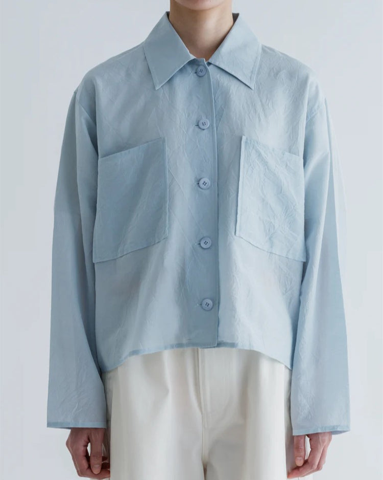 MEYAME  COTTON SILK SHORT JACKET MEY-2314 BLACK