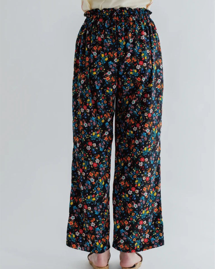 MEYAME  COZY PANTS (FLOWER) MEY-2319 WHITE