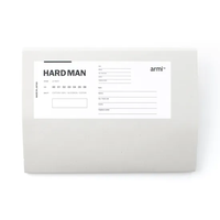 armi / HARD MAN CREW NECK BIG T - UNISEX WHITE