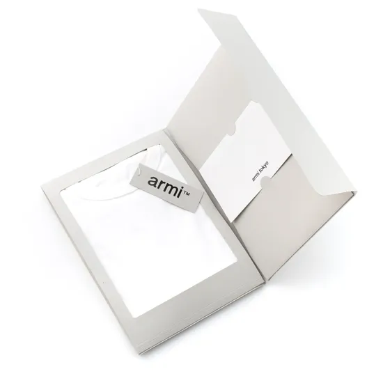 armi / HARD MAN CREW NECK BIG T - UNISEX WHITE