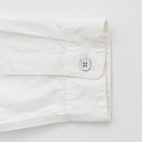 RINEN / 80/2 Downproof Stand Collar Shirt 01. White