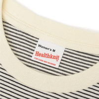 Healthknit / Narrow Border Sleeveless NATURAL*BLACK