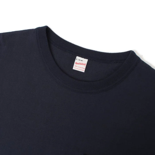 Healthknit / Maxweight Crew Neck Short Sleeve Pocket T-Shirt BLACK