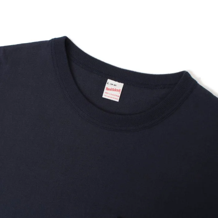 Healthknit / マックスウェイト　クルーネック半袖ポケットTシャツ BLACK