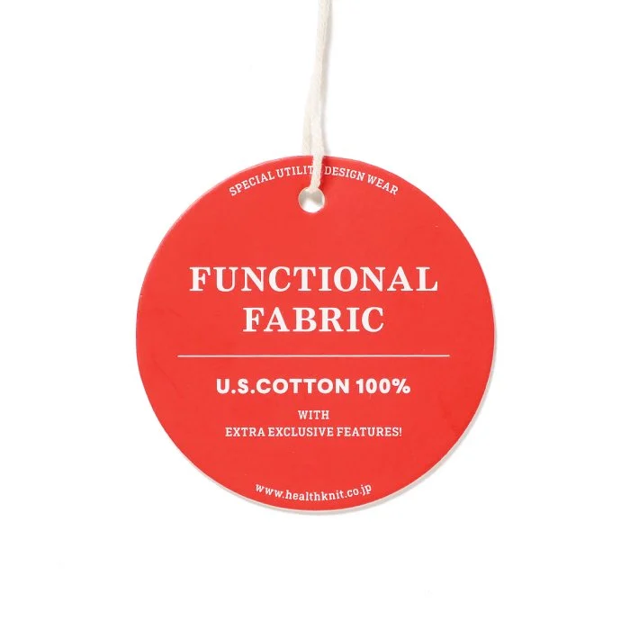 Healthknit / ナローボーダー　ワイドクルーネック半袖Tシャツ BLACK*NATURAL