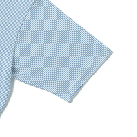 Healthknit / ナローボーダー　ワイドクルーネック半袖Tシャツ NATURAL*BLUE