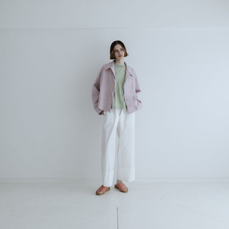 MEYAME / COTTON KNIT SLEEVELESS HEATHER GRAY
