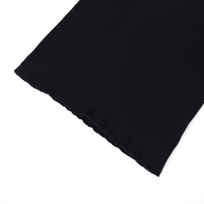 Healthknit / Thermal King Waffle Henley Neck Long Sleeve H.GRAY