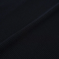 Healthknit  / サーマルキングワッフル　クルーネック長袖 BLACK