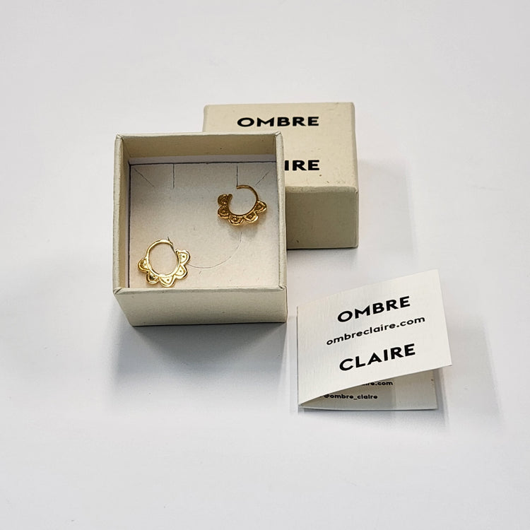 OMBRE CLAIRE /  MINI CREOLES TCHATCHAT EARRINGS