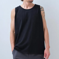 armi / 残布 Zan;p TANK TOP - BLACK