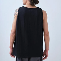 armi / 残布 Zan;p TANK TOP - BLACK