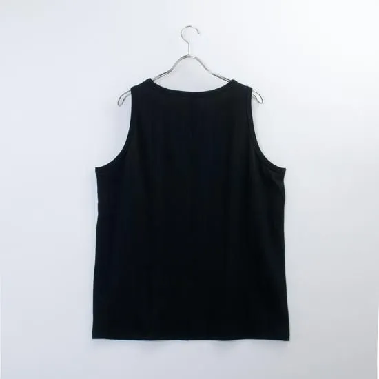 armi / 残布 Zan;p TANK TOP - BLACK
