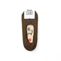 Riprap / NZ MERINO INVISIBLE SOCKS DRIED LEAF