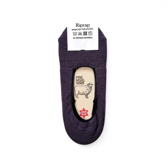 Riprap / NZ MERINO INVISIBLE SOCKS H PURPLE