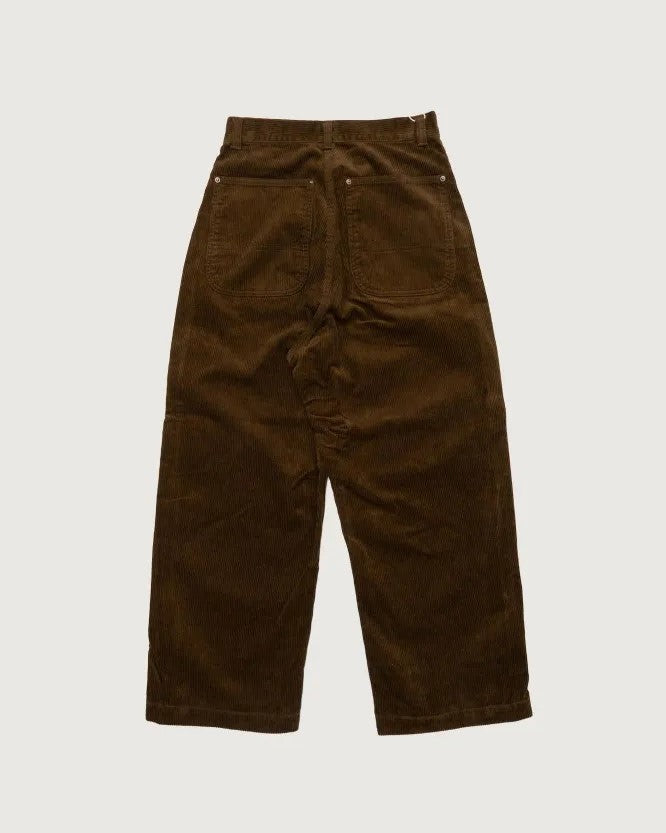 Ordinary fits CORDUROY BELL PANTS BROWN