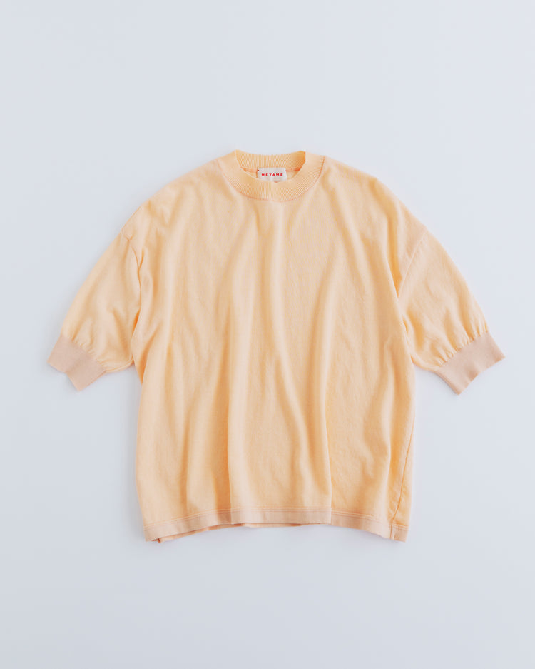 MEYAME  COTTON KNIT TEE LIGHT ORANGE