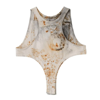 armi ar070142 SEED CYCLE × WhERE is FAKE × MISAKI USHIOZU CAPSULE COLLECTION RUST DYED (HEAVY) UNIQUE-CUT TANKTOP