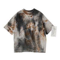 armi ar070145 SEED CYCLE × WhERE is FAKE × MISAKI USHIOZU CAPSULE COLLECTION RUST DYED FLAT-SEAM TEE