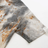 armi ar070145 SEED CYCLE × WhERE is FAKE × MISAKI USHIOZU CAPSULE COLLECTION RUST DYED FLAT-SEAM TEE