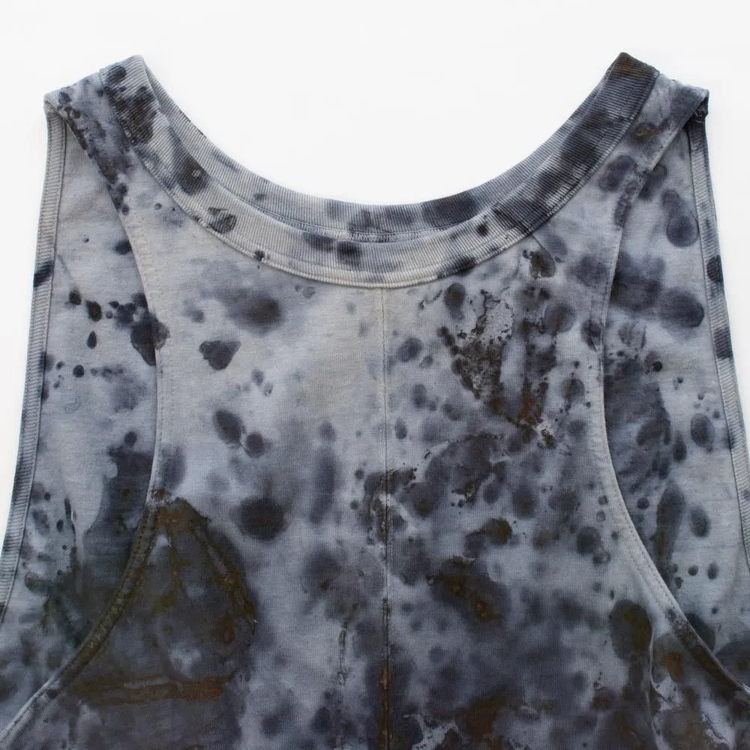 armi ar070146 SEED CYCLE × WhERE is FAKE × MISAKI USHIOZU CAPSULE COLLECTION RUST DYED (Heavy) UNIQUE-CUT TANKTOP