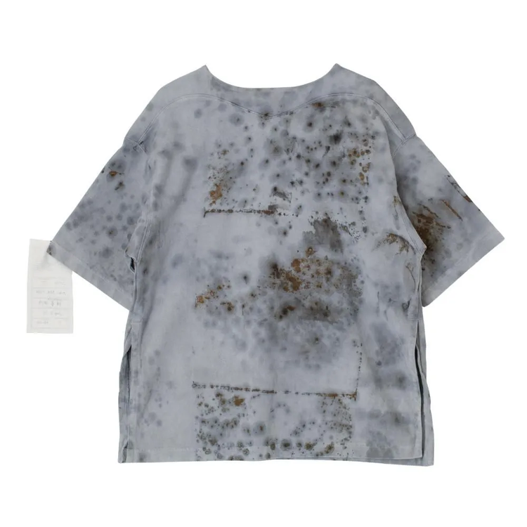 armi ar070147 SEED CYCLE × WhERE is FAKE × MISAKI USHIOZU CAPSULE COLLECTION RUST DYED (Heavy) SIDE-SLIT SHORT SLEEVE TEE
