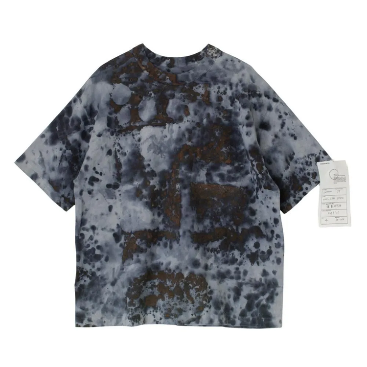 armi ar070149 SEED CYCLE × WhERE is FAKE × MISAKI USHIOZU CAPSULE COLLECTION RUST DYED FLAT-SEAM TEE