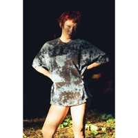 armi ar070149 SEED CYCLE × WhERE is FAKE × MISAKI USHIOZU CAPSULE COLLECTION RUST DYED FLAT-SEAM TEE