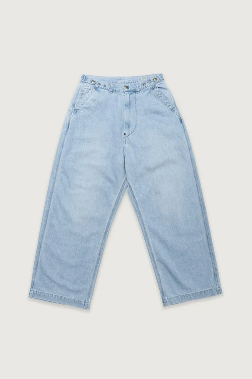 Ordinary fits BELL PANTS BLEACH 180BL-BLEACH